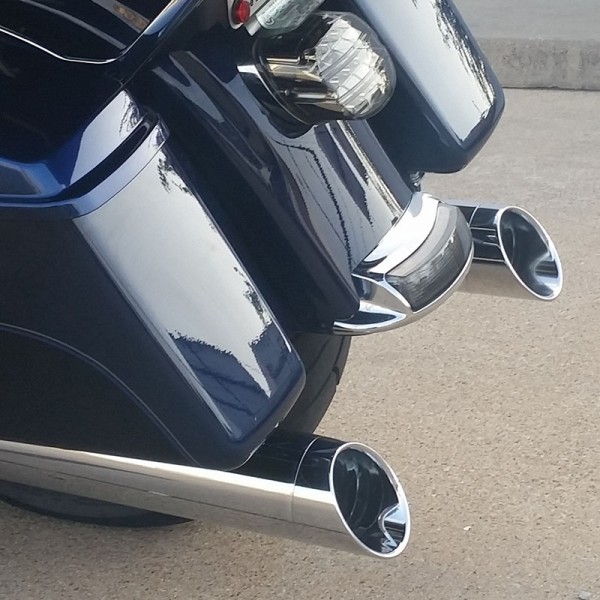 1995-2016 3 1/2" Touring Slip-on Muffler with Vortex Baffle