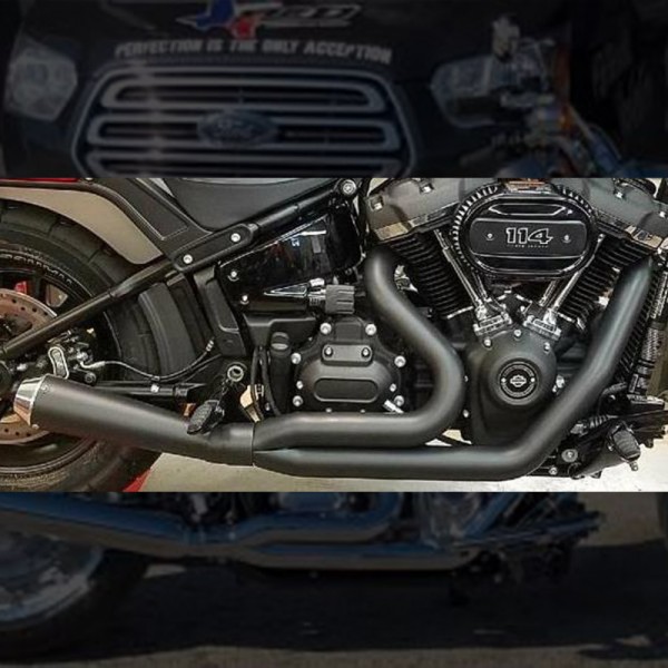 2018-2025 Wide Tire Softail M8 Abuelo Cat 2:1 Exhaust