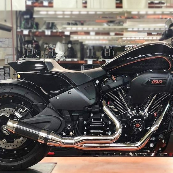 2018-2025 Wide Tire Softail M8 Bob Cat 2:1 Exhaust