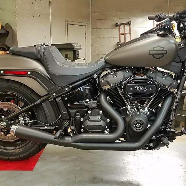 2018-2025 2:1 Softail M8 Abuelo Cat Up-Swept Megaphone Style Muffler
