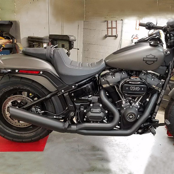 2018-2025 2:1 Softail M8 Low Cat Up-Swept Exhaust
